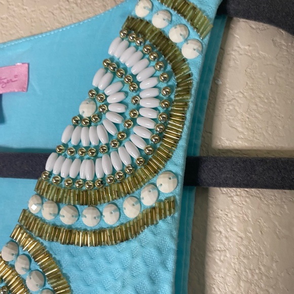 Lilly Pulitzer women’s turquoise sleeveless dress - Picture 9 of 16
